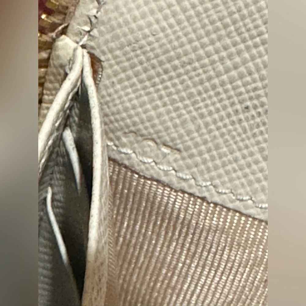 Prada Saffiano Fiori Zip-around Wallet with box